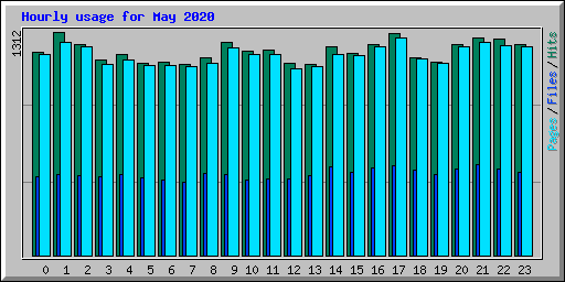 Hourly usage for May 2020