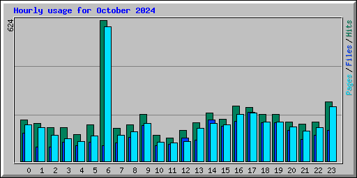 Hourly usage for October 2024